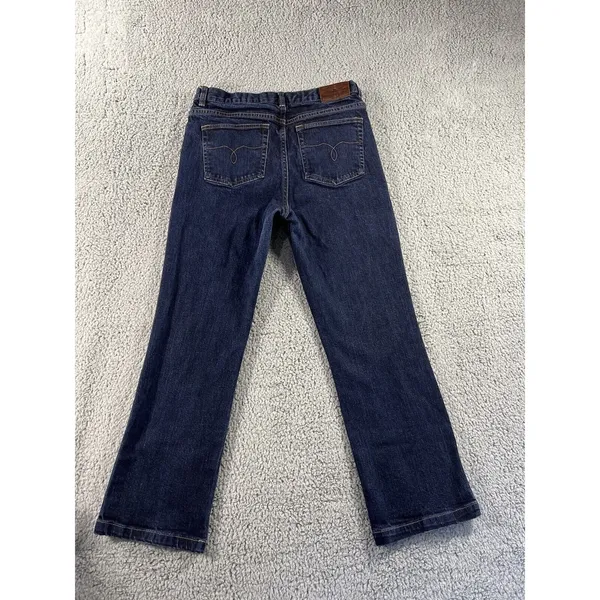 Lauren Ralph Lauren Jeans Womens 10 Mid Rise‎ Classic Bootcut Blue Denim Pants - Image 2