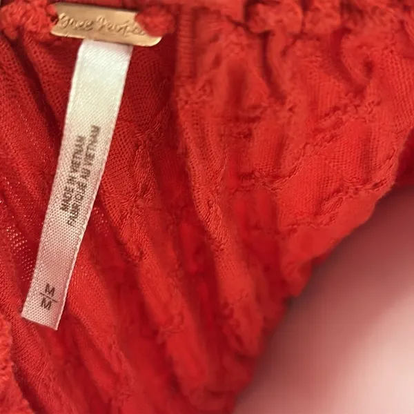 Free People Ladybug Long Sleeve Cropped Top Medium - Image 12