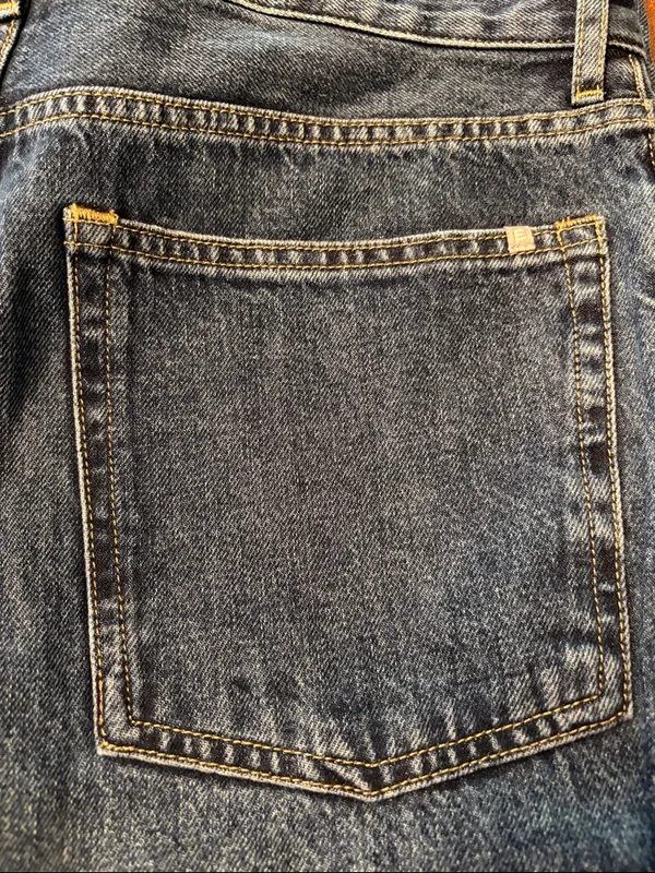 Everlane Women's Way-High Jean Medium Washed Blue button fly Size 30 NWT - Image 8