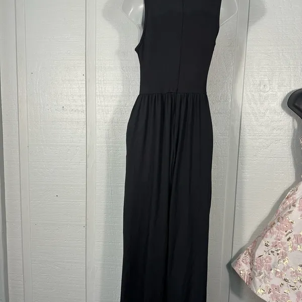 Cider Black Sleeveless Pantsuit No Size See Measurements NWOT - Image 5