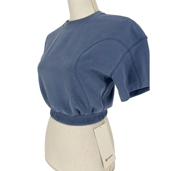Lululemon Softstreme Gathered Tee in‎ Blue - Image 5