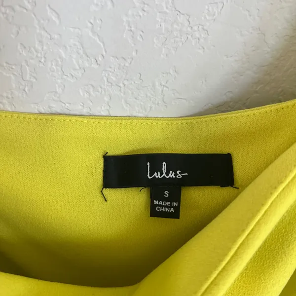 Lulu’s Lime Green Mini One Shoulder Body Dress Size Small - Image 5