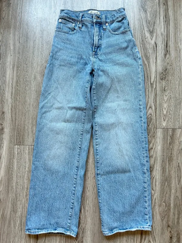 Madewell The Perfect Vintage Wide-Leg Jean Light Wash Size 23 - Image 3