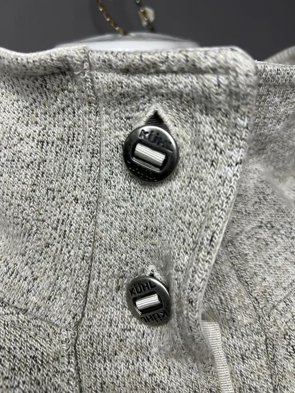 Kuhl Jacket Womens XL Gray Fleece Button Front Collared Mid Length Casual - Image 4