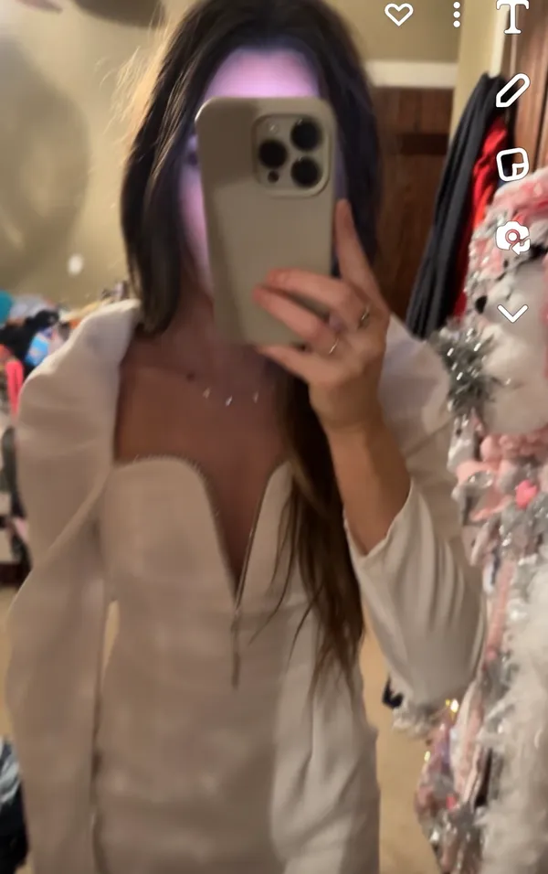 Boutique white  mini dress - Image 4