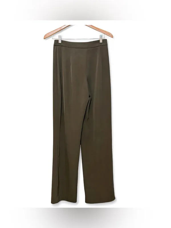 H&M Women’s High-Waisted Wide-Leg Crepe Trousers Size 4 - Image 9