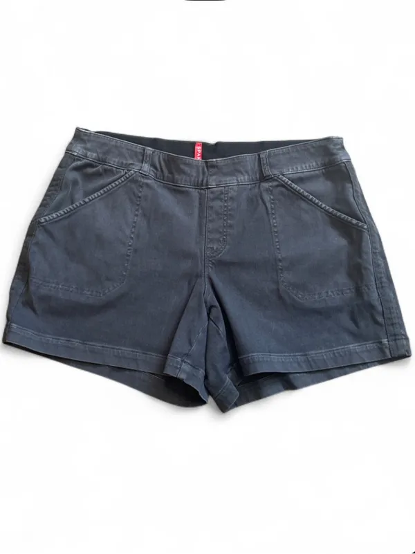 Spanx 5” Twill Shorts In Washed Black Women’s Size XL Compression Stretch - Image 5