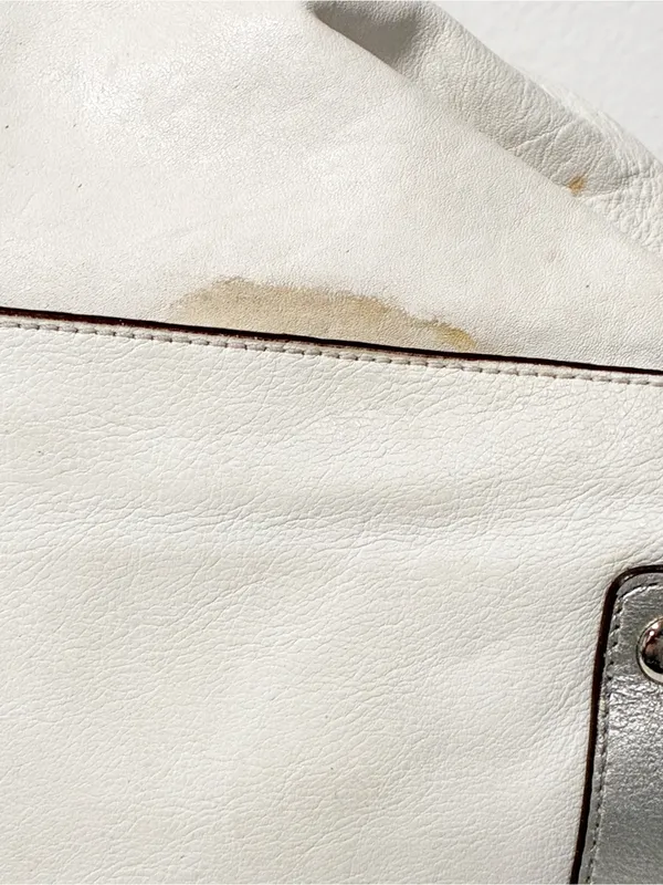 Coach Ashley Satchel Bag White Leather Top Handles K1149-F15445 - Image 5