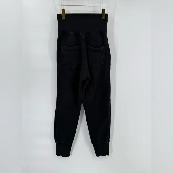 Marissa Webb SO HIGH WAISTED FRENCH TERRY SWEATPANTS IN BLACK size small‎ - Image 4
