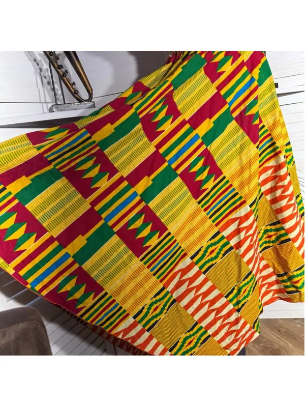 Vintage retro 70s dress hippie boho patchwork asymmetrical Western art whimsical - Image 11