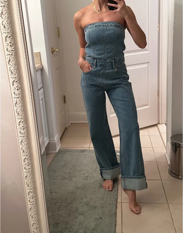 Abercrombie Denim Jumpsuit - Image 2