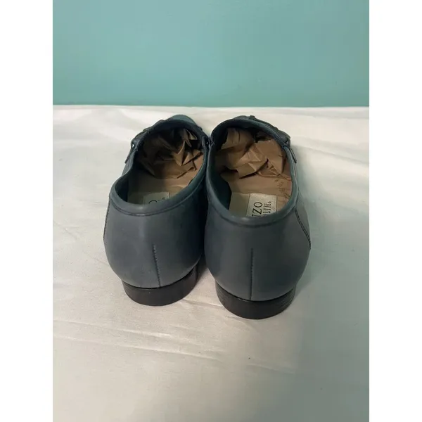 Enzo Angiolini Ballet Flat Shoes Women Sz 5.5M Blue Leather Slip‎ On S-326 - Image 3