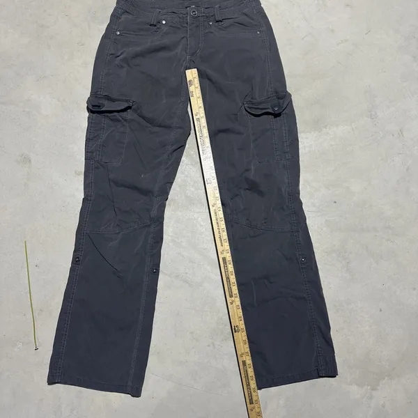 Kuhl Pants Women's 2 Regular Grey Splash Roll Up Pant Cargo Outdoor Patina Dye - Image 4
