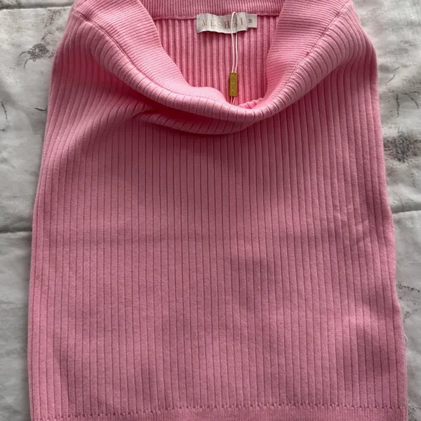NWT Meshki CeCe Pink Ribbed Knit Mini Skirt, size M Barbiecore boho Y2K ballet - Image 14