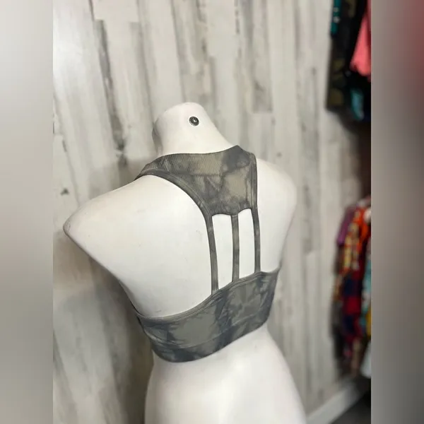 Gray marble print sports bra Gray Size M - Image 6