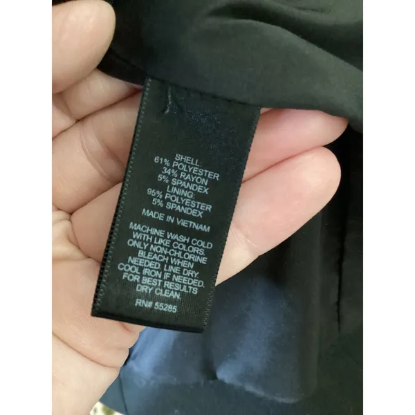 Express Black Ruched‎ Sleeve Blazer Jacket Women's Size 8 - Image 7