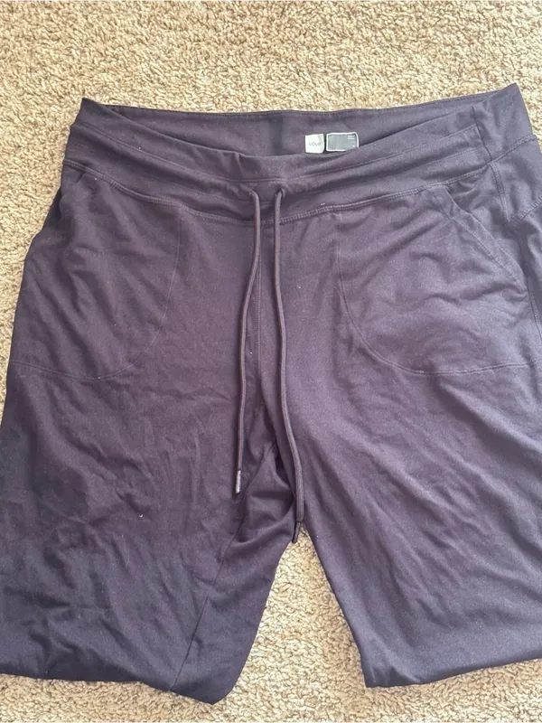 Lole Womens Joggers Pants Gray Drawstring Yoga Lounge Stretch Athleisure - Image 3