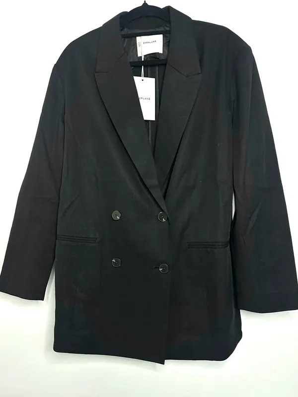 Everlane Double-Breasted Blazer Blazer In Buttersmooth NWT Size 2 - Image 3