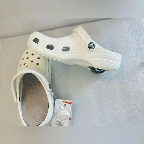 Crocs Literate Clog Size M4/W6 204592-0DD Off White NWT On Wheels - Image 7