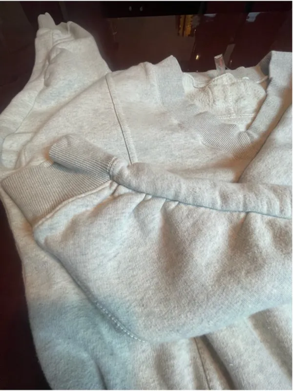 Free People Movement Intercept Romper in Heather Grey Fleece Cotton Lounge Sz M - Image 14