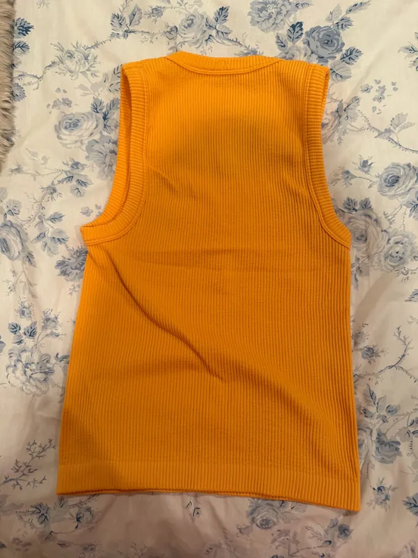 Old Navy Orange seamless fitted ribbed tank  - Image 2
