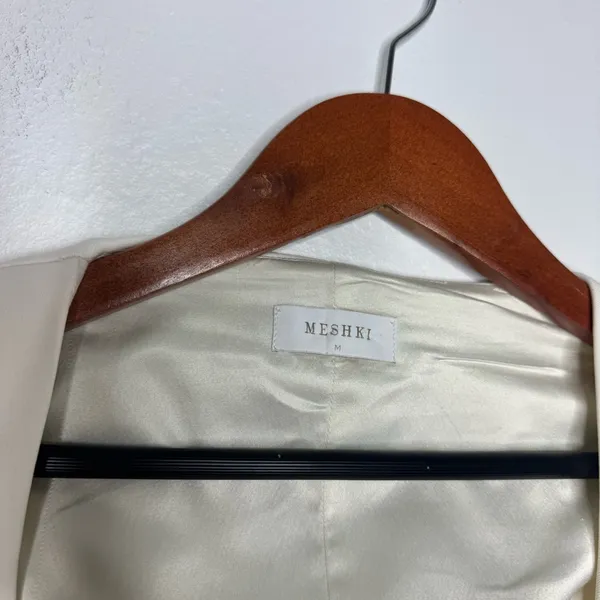 Meshki Ivory Lysandre Crepe‎ Mini Dress - Image 4