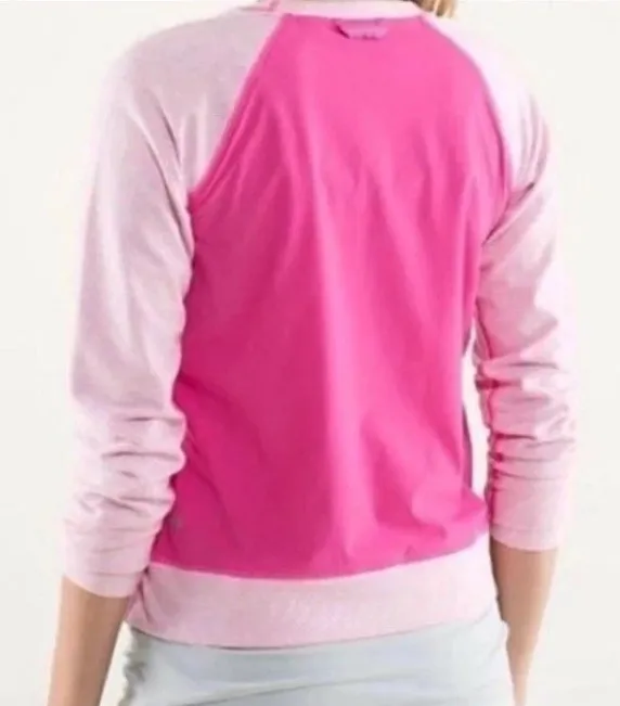 Lululemon Voyage Sweater Pink Pullover Sweatshirt Women’s Athletic Gym Running - Image 2