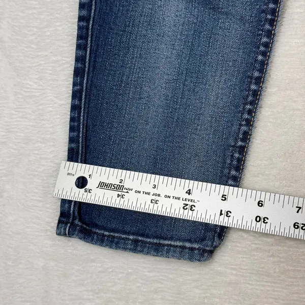 7 For All Mankind The Ankle Skinny‎ Jeans Distressed Blue Medium Wash 26 USA - Image 8