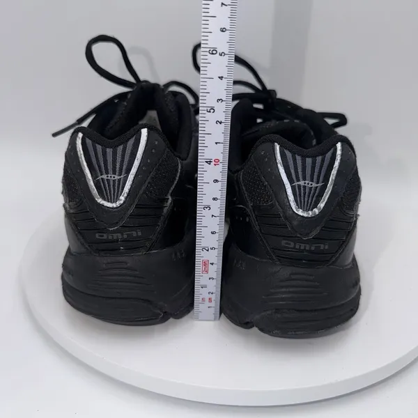 Saucony Omni Walker Triple Black Athletic Leather Sneakers Women's Size 8.5 - Image 6