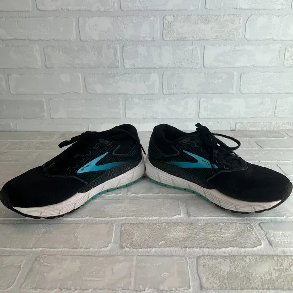 Brooks Ariel 20 Womens 8 Wide D Black Blue Running Sneakers‎ Walking Shoe Casual - Image 8