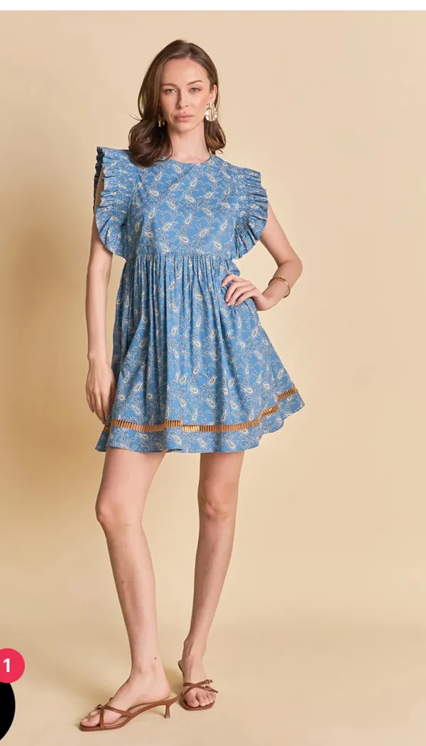 English factory mini paisley dress - Image 2