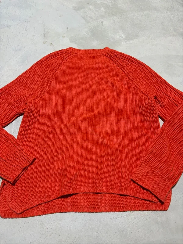 Lauren ralph lauren orange Crewneck Sweater cotton medium - Image 6