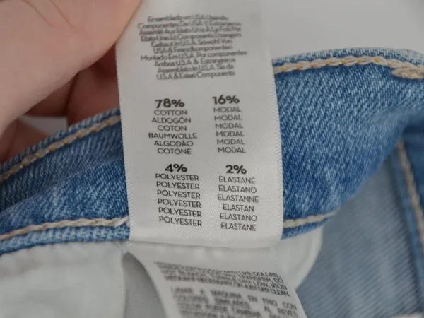 Mother The Hustler Ankle Fray Jeans Raw Hem in Grasping At Straws Blue Womens 30 - Image 9