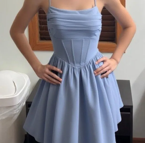 Ribbed blue dress from Amazon! Size XS - Image 2