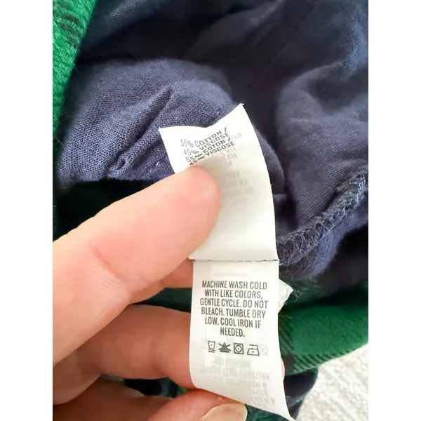 Aerie‎ | NWT Flannel Plaid Romper in Green Blue | Sz XS - Image 11