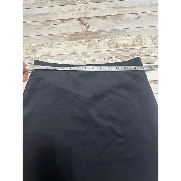 Free People Mini Skirt Stretch Black Women's Size Small Short Elastic Waistband - Image 4