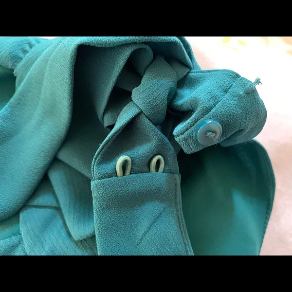 Teal Sleeveless Dress Size M - Image 4