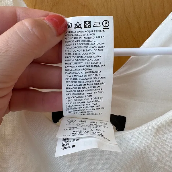 Weekend Max Mara Dress Women 4 White Linen Sleeveless Midi Side Zip Pockets - Image 5