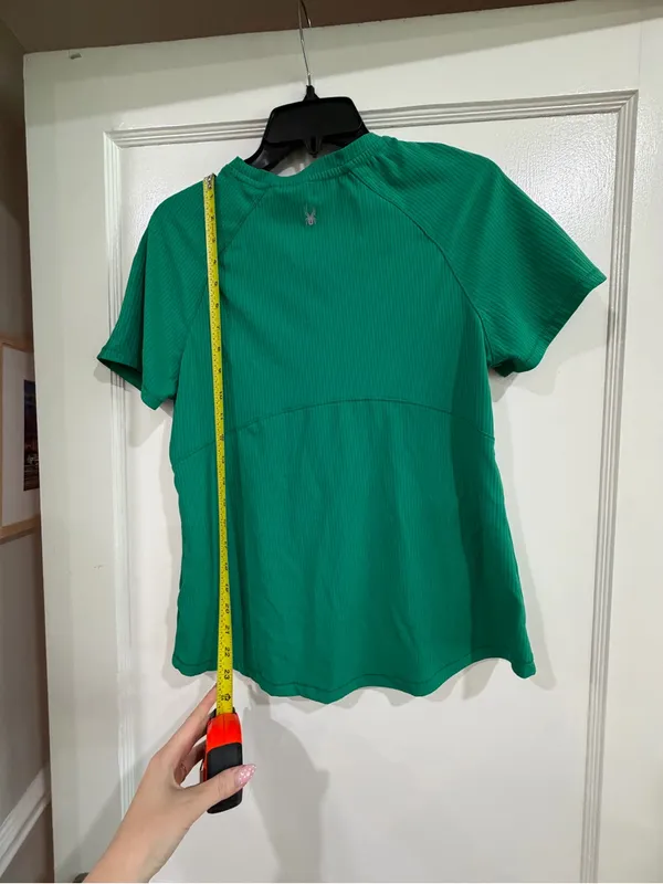 Spyder Women's Emerald Green Short-Sleeve Performance Tee - Image 5