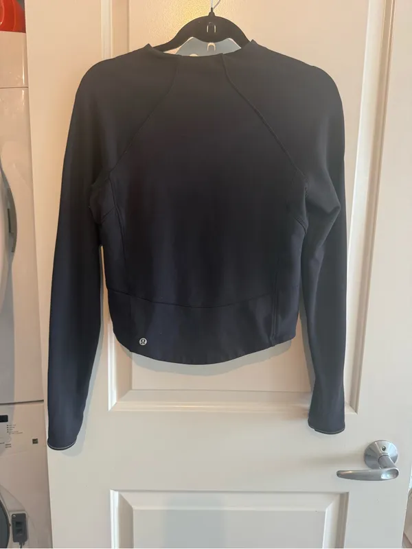 Lululemon Black Mock Neck Long Sleeve Pullover Top - Image 4