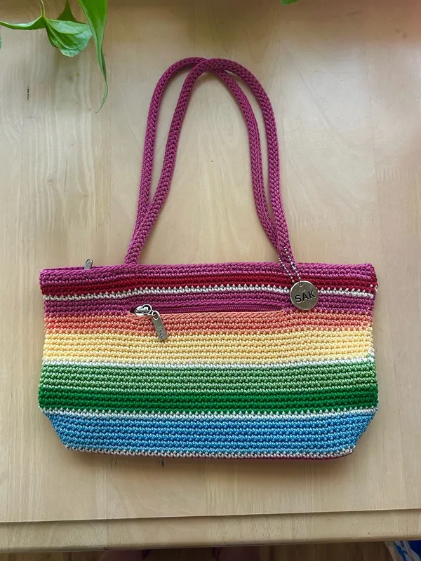 The Sak Rainbow Crochet Shoulder Bag - Image 2