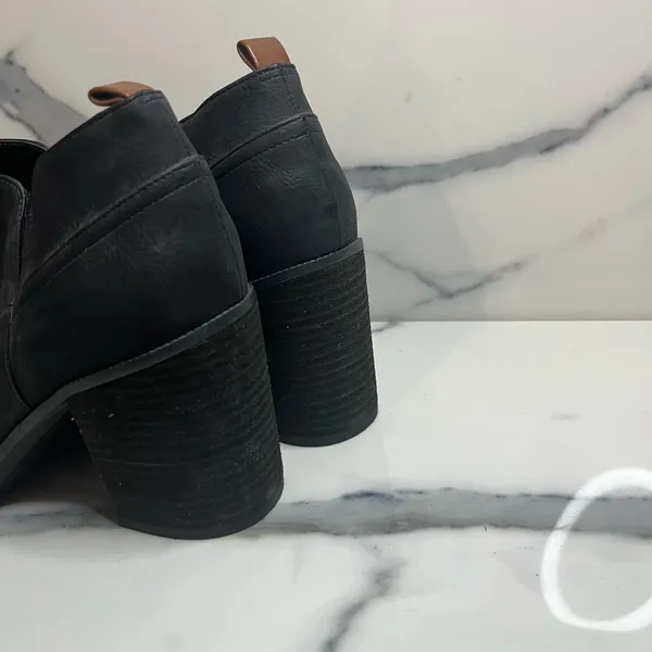 Dr Scholl's Women's Black Classic Chunky Heel Pull-On Comfort Lanie Boots Sz 9.5 - Image 4