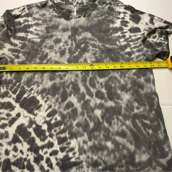 Lululemon All Yours Tee *Tie Dye Marmoleado Tie Dye Graphite Gray Women Sz M/8 - Image 5