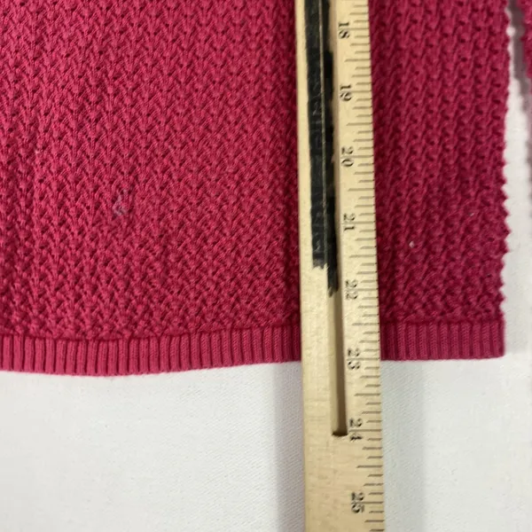 Sport Haley Sweater Womens Large‎ Pink 100% Pima Cotton V Neck Knit Pullover - Image 6