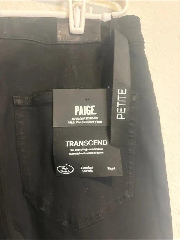 NWT Anthropologie purchase PAIGE Black Marlow skimmer Flare Jeans for Women - Image 6