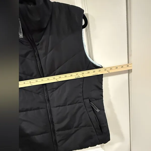 Columbia Women’s Black Insulated Puffer Vest Size L Full Zip Pockets Lightweight - Image 7