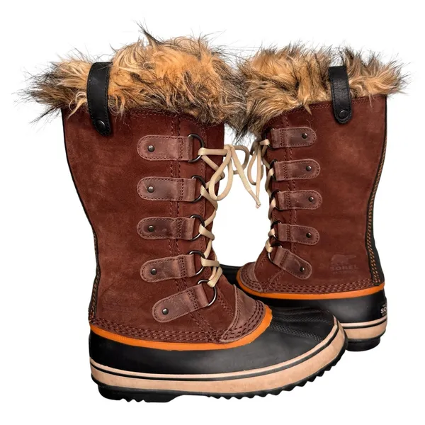 Sorel Joan of Arctic Faux Fur Waterproof Winter Boots Brown Women’s 6.5 - Image 11