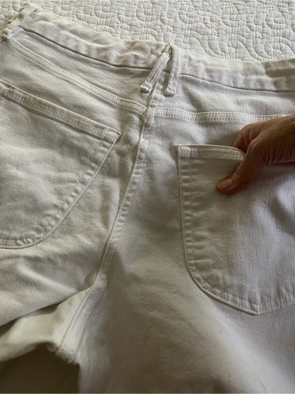 Good American White Wide-Leg Jeans Size 14/32 (fits like a size 8/10) - Image 8