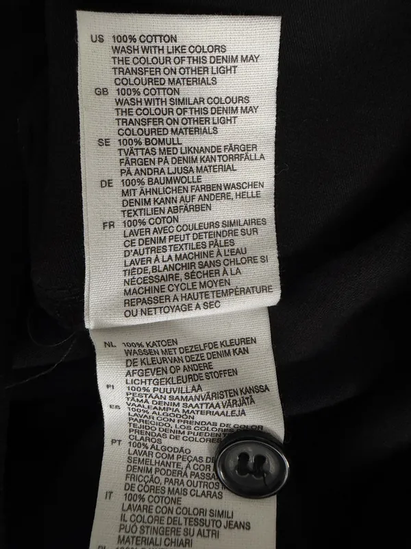 H&M Black Tunic Button Front Dress  - Image 8