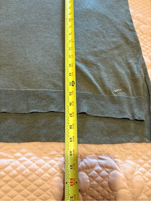 Polo Ralph Lauren Women's Oversized V-Neck Knit Sweater olive green size S - Image 8